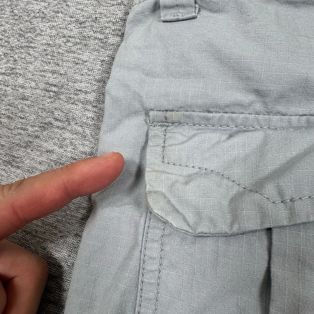Nike Jordan Cargo Shorts Mens 36 Gray Ripstop Drawstring MJ 23 Outdoor STAINS
